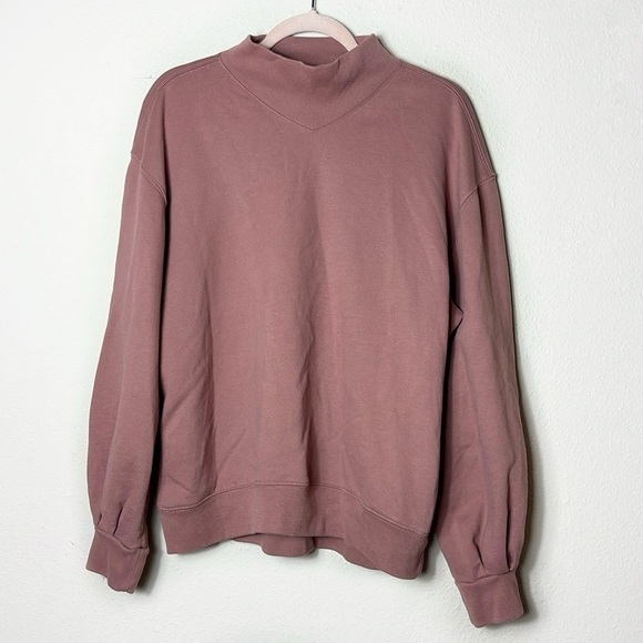 Abercrombie & Fitch Soft A&F Collection Pullover Sweater in Mauve color size L - Picture 4 of 12